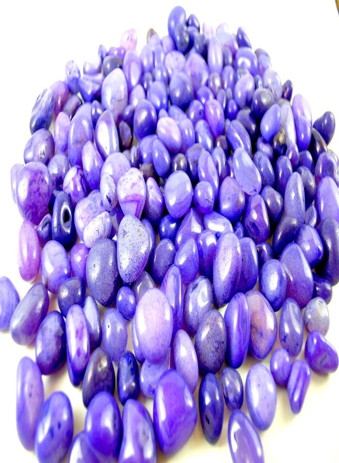 Schmick Pebbles for Decoration - Purple Onyx Pebbles Stones - Decorative Stones and Pebbles, Vase Fillers Stones - Pebbles for Plants Pots and Home Decor (1.9 Kg, Purple Onyx) - Image 1
